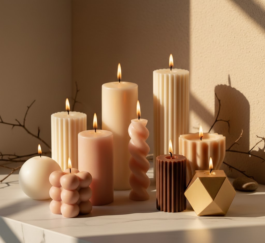 Candle collection arrangement